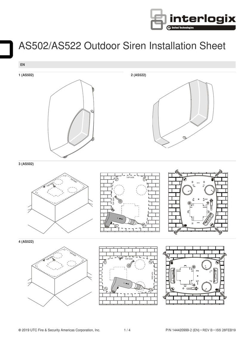 Interlogix AS502 Assembly instructions