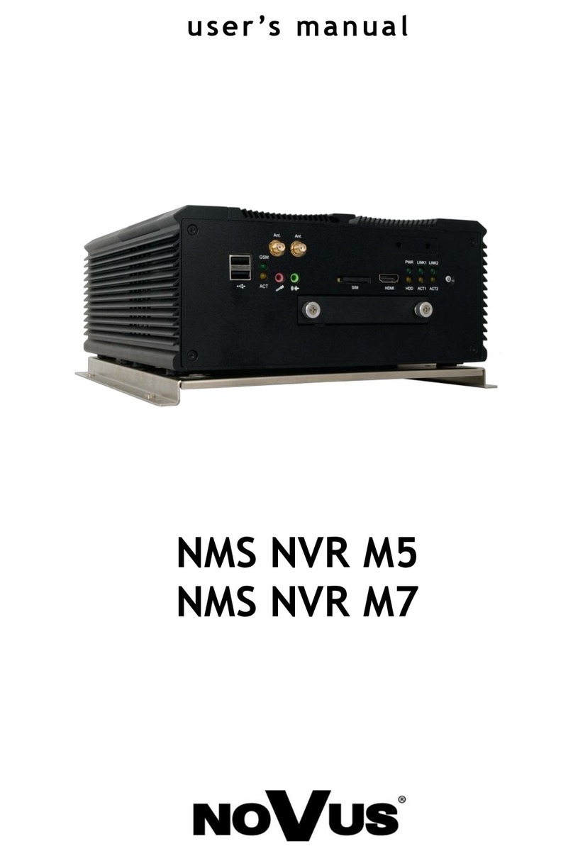 Novus NMS NVR M5 user manual