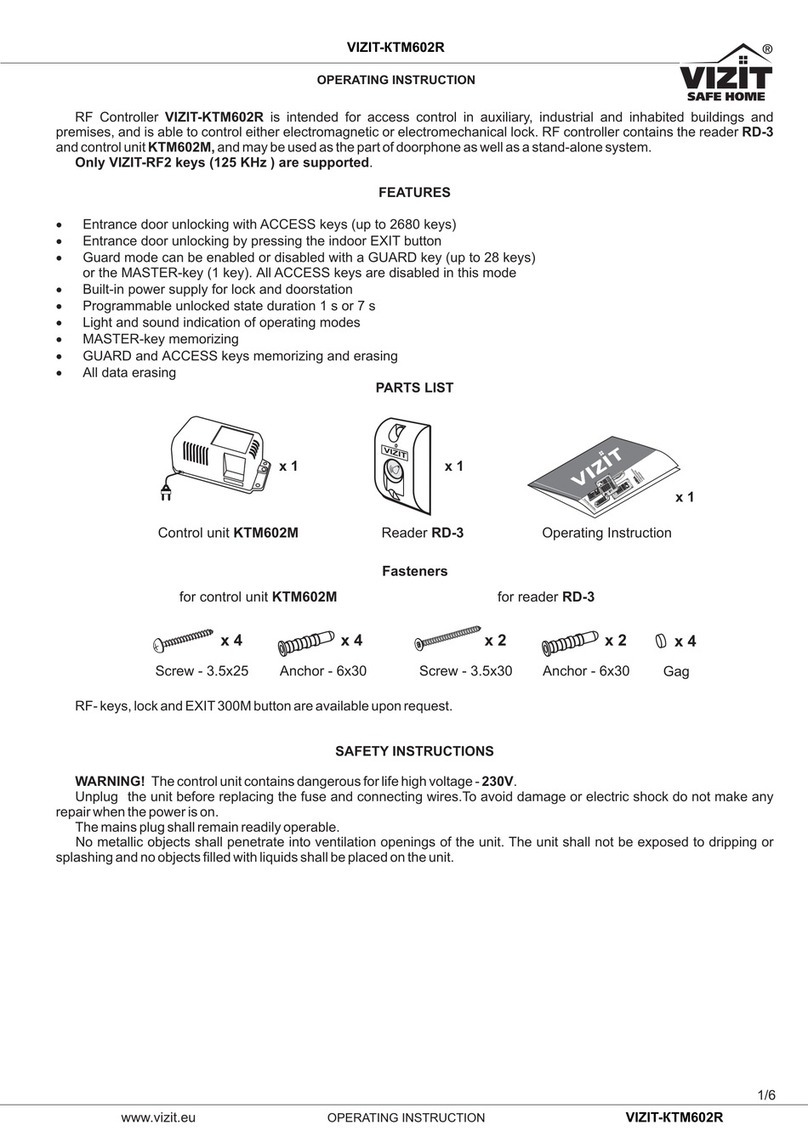 ViziT KTM602R operating instructions