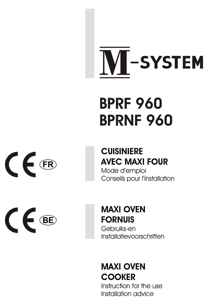 M-system BPRF 960 Instruction for the use - installation advice