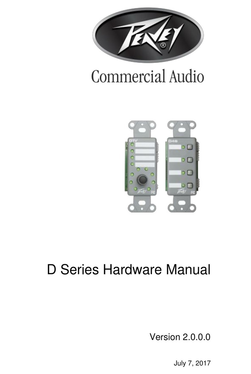 Peavey D Series Hardware manual