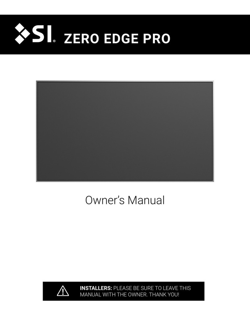 Screen Innovations ZERO EDGE PRO owner's manual