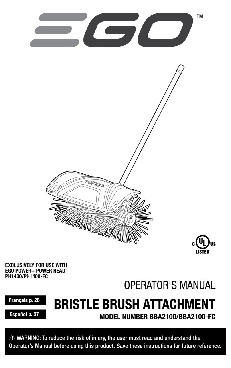 EGO BBA2100 Operator's manual EGO BBA2100 Operator's manual