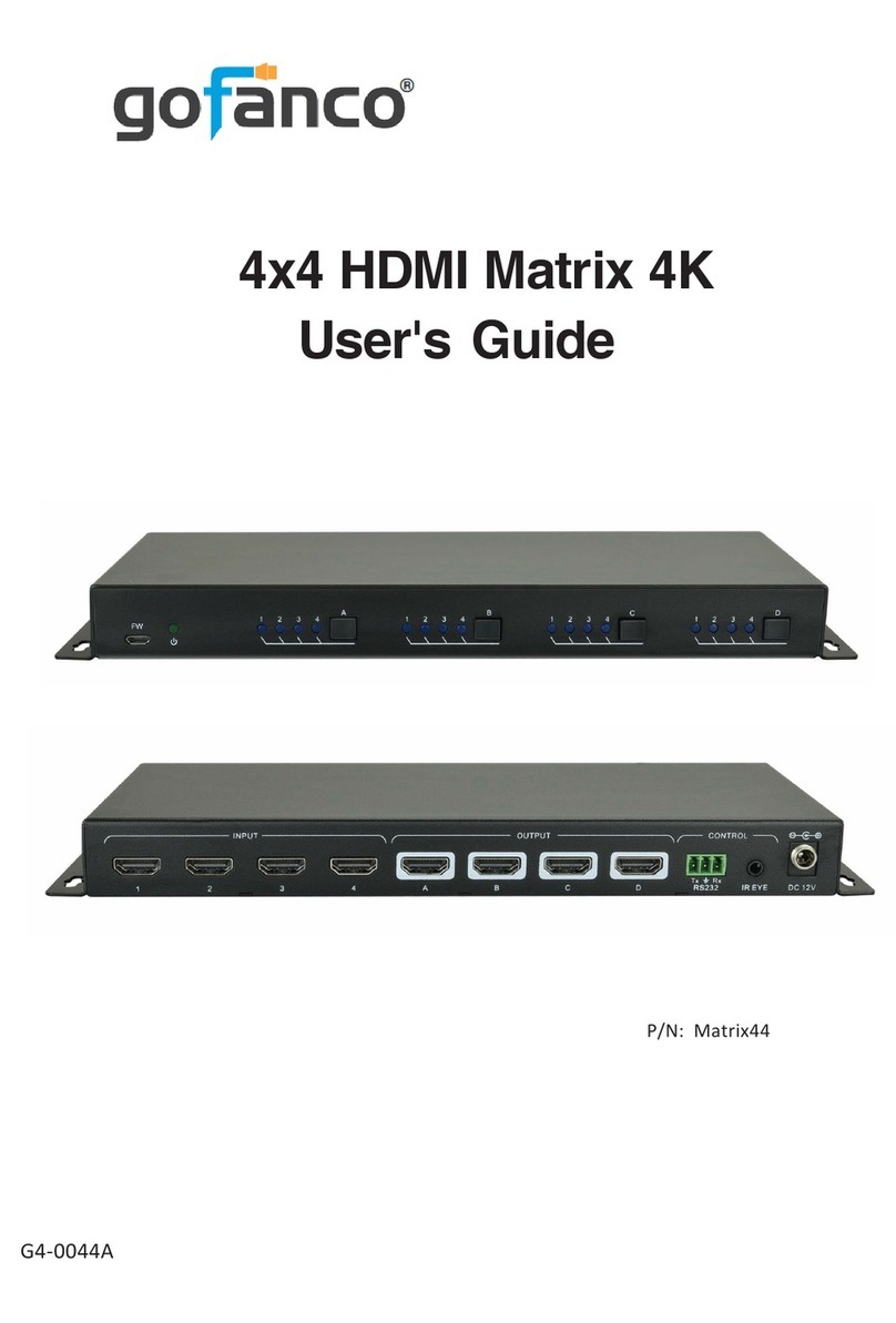 gofanco Matrix44 User manual