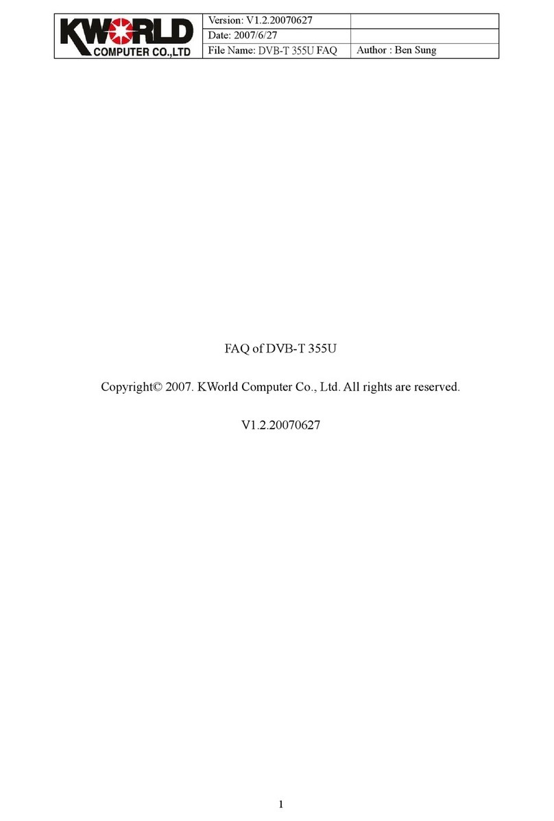 KWorld DVB-T 355U Faq