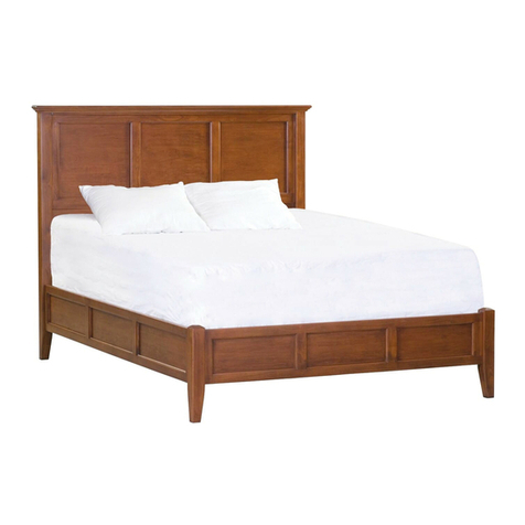 Whittier Wood Furniture McKenzie Queen Bed 1346GACf Assembly instructions Whittier Wood Furniture McKenzie Queen Bed 1346GACf Assembly instructions