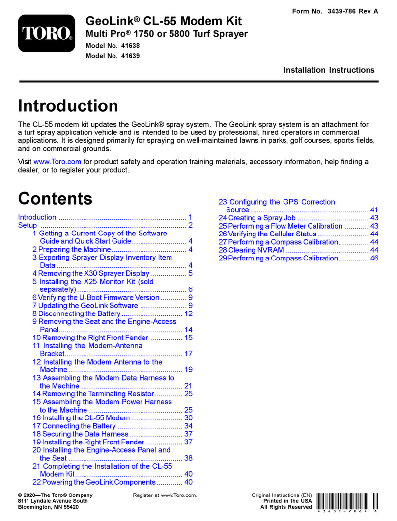 Toro GeoLink CL-55 installation instructions