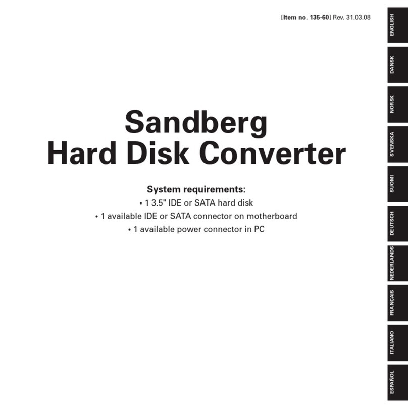 Sandberg 135-60 manual