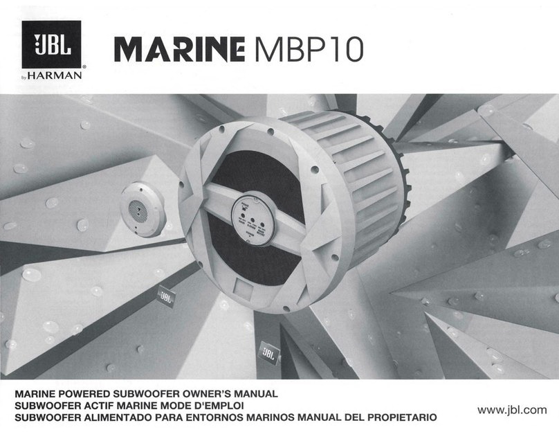 Harman JBL MARINE MBP10 owner's manual