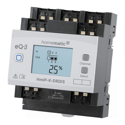 HomeMatic HmIP-DRDI3 Installation and operating manual
