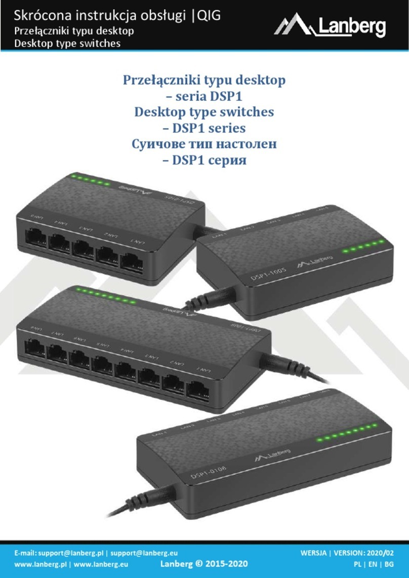 Lanberg DSP1 Series Quick installation guide