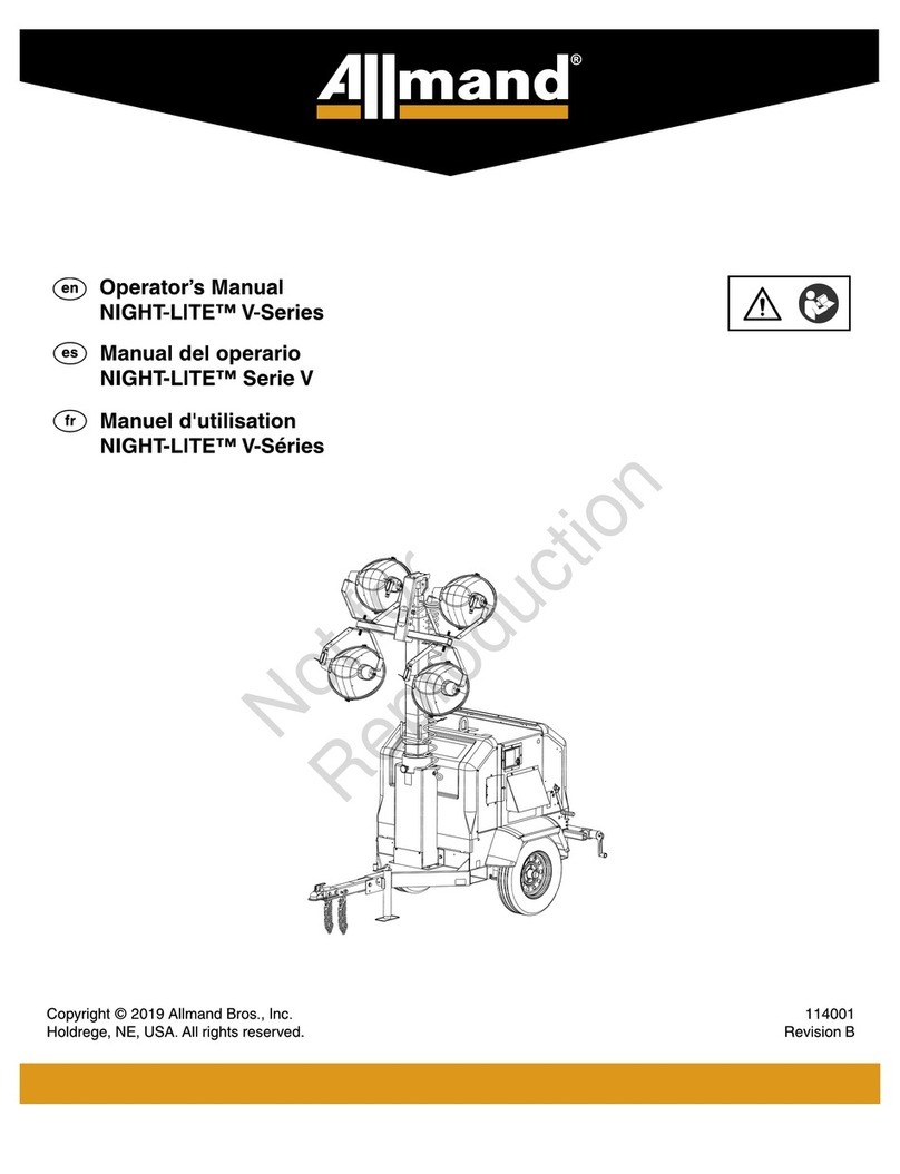 Allmand NIGHT-LITE V Series User manual