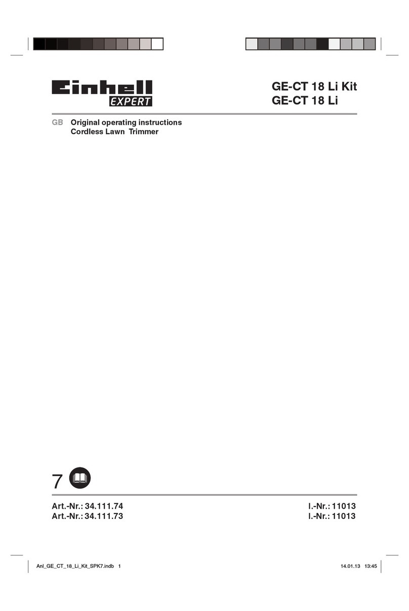 EINHELL Expert GE-CT 18 Li Kit User manual