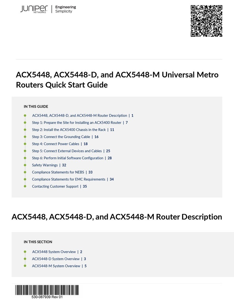 Juniper ACX5448 User manual Juniper ACX5448 User manual