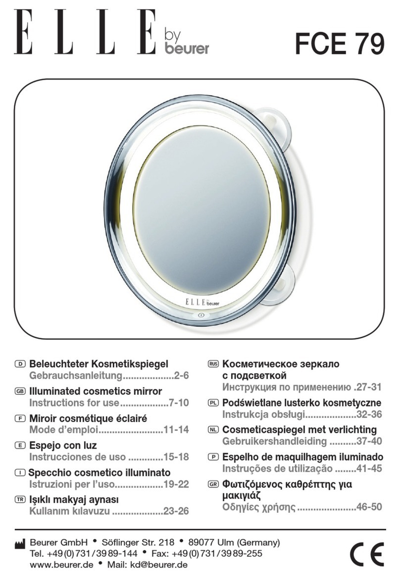 Beurer ELLE FCE 79 Instructions for use Beurer ELLE FCE 79 Instructions for use