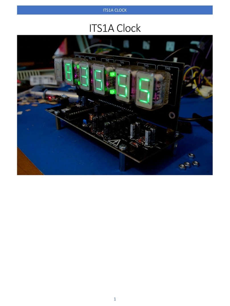 Nixie Clock ITS1A User manual