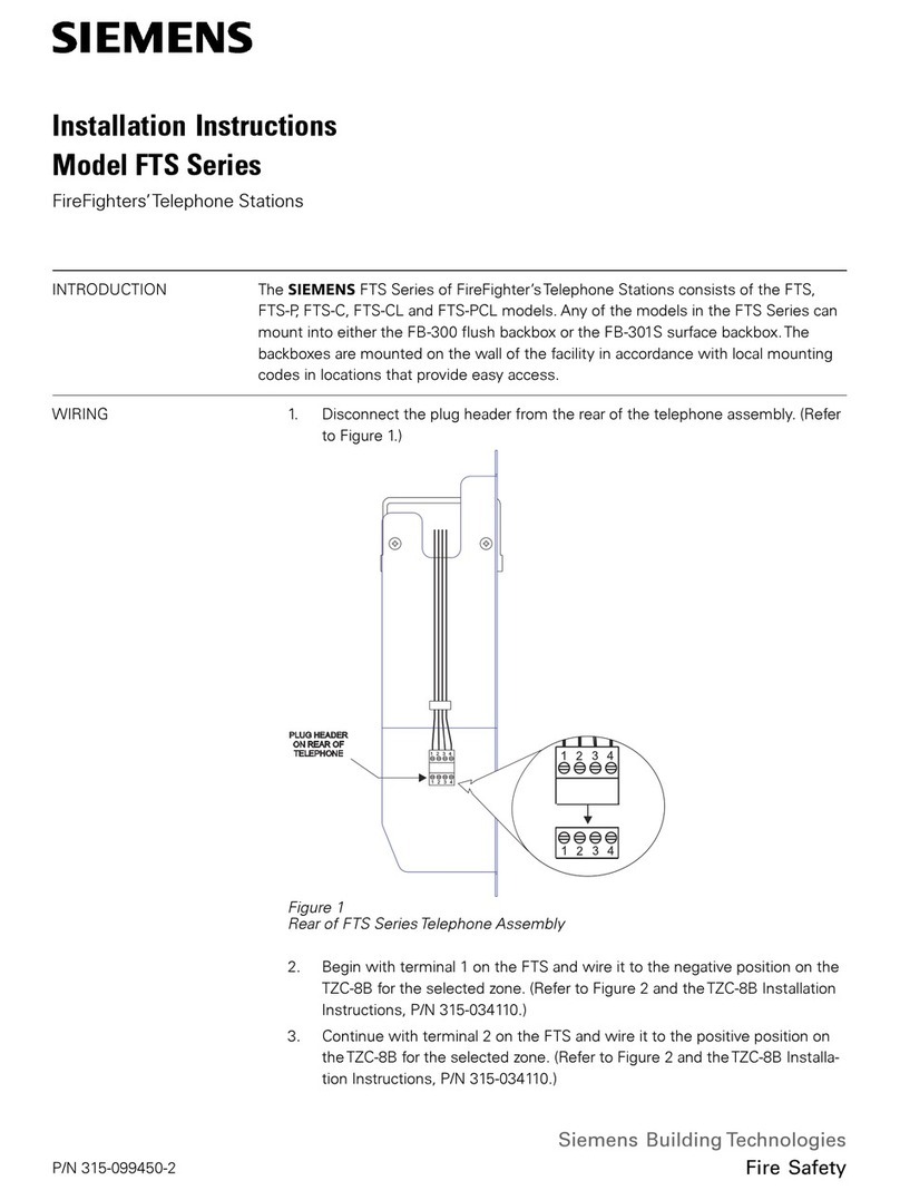 Siemens FTS Series User manual