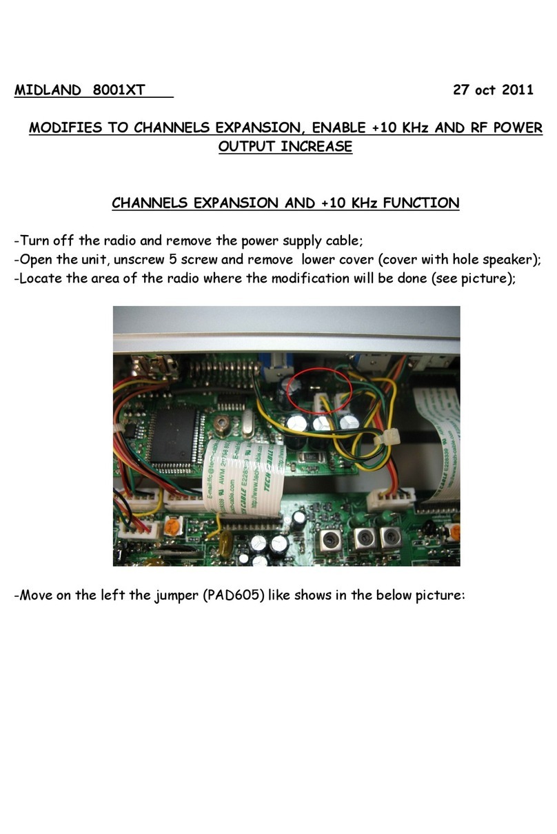 Midland 8001XT User manual
