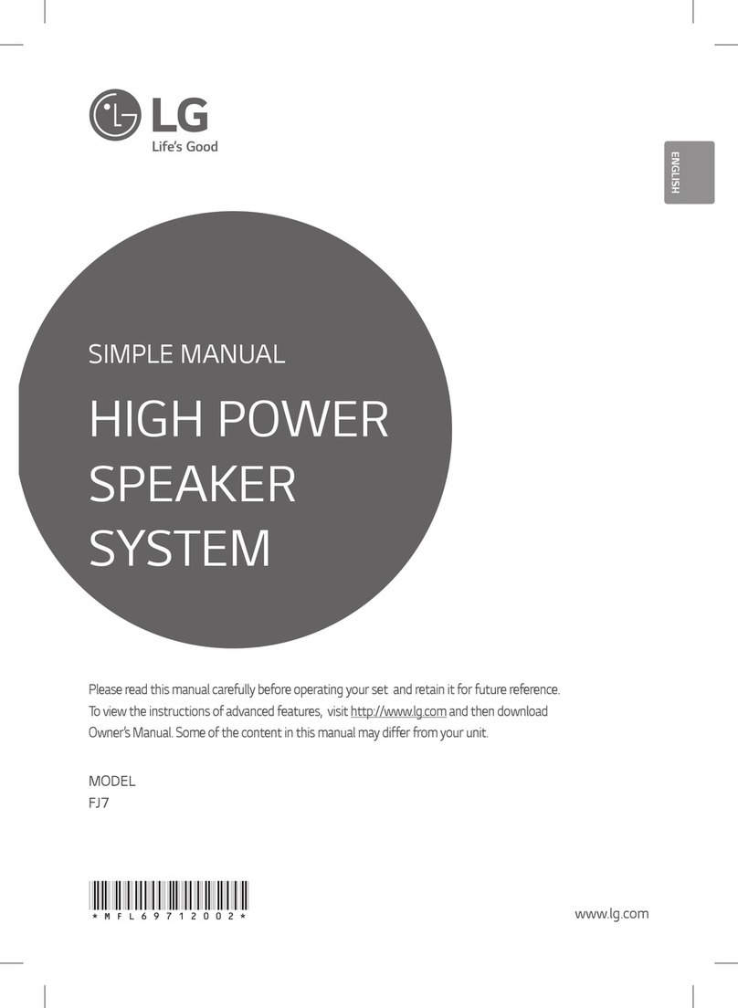 LG FJ7 Specification sheet