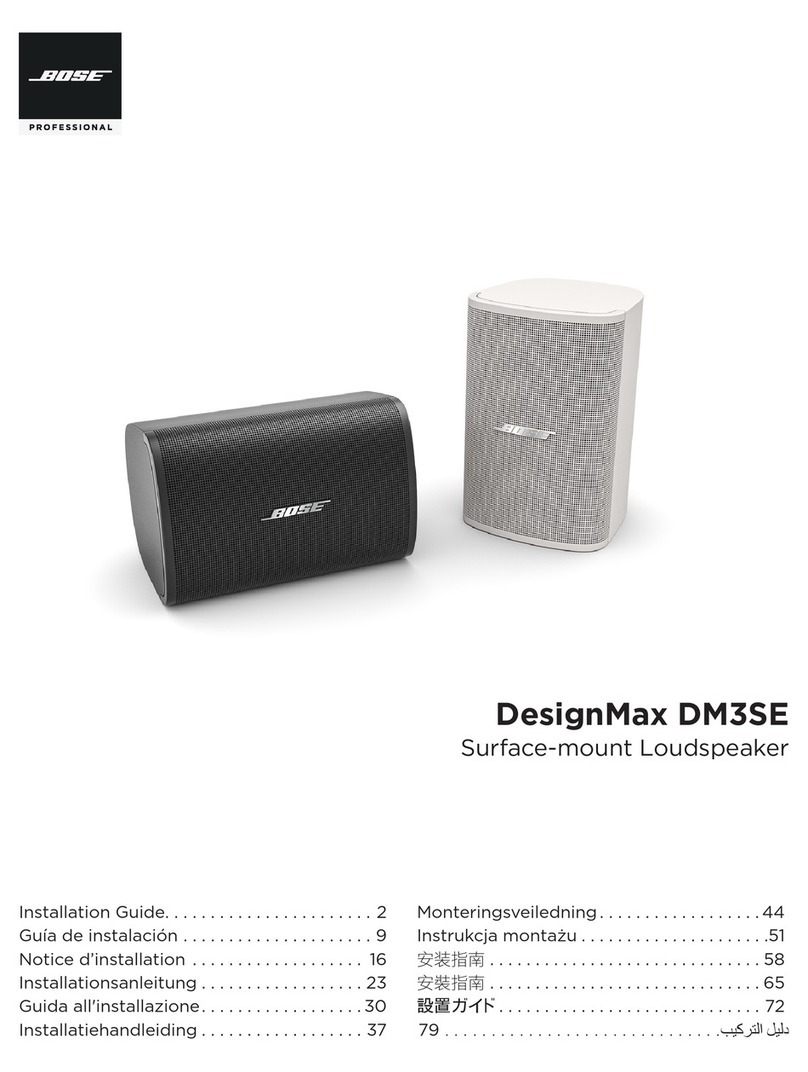 Bose DesignMax DM3SE User manual