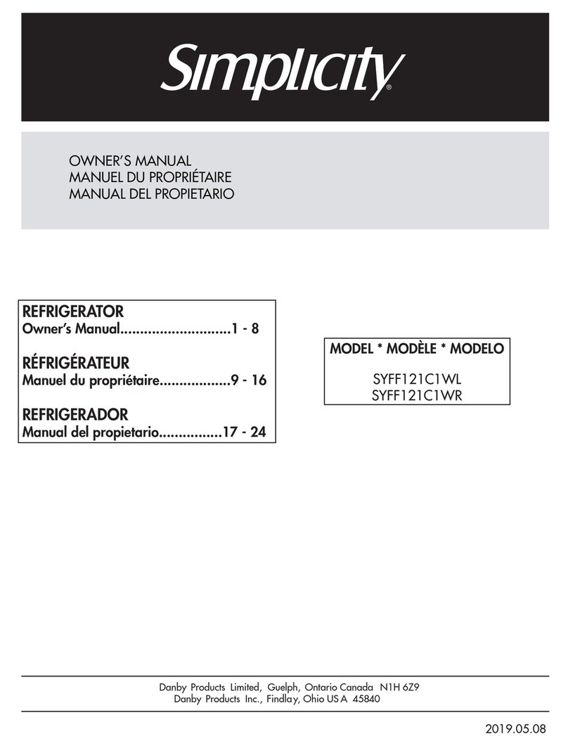 Simplicity SYFF121C1WL User manual