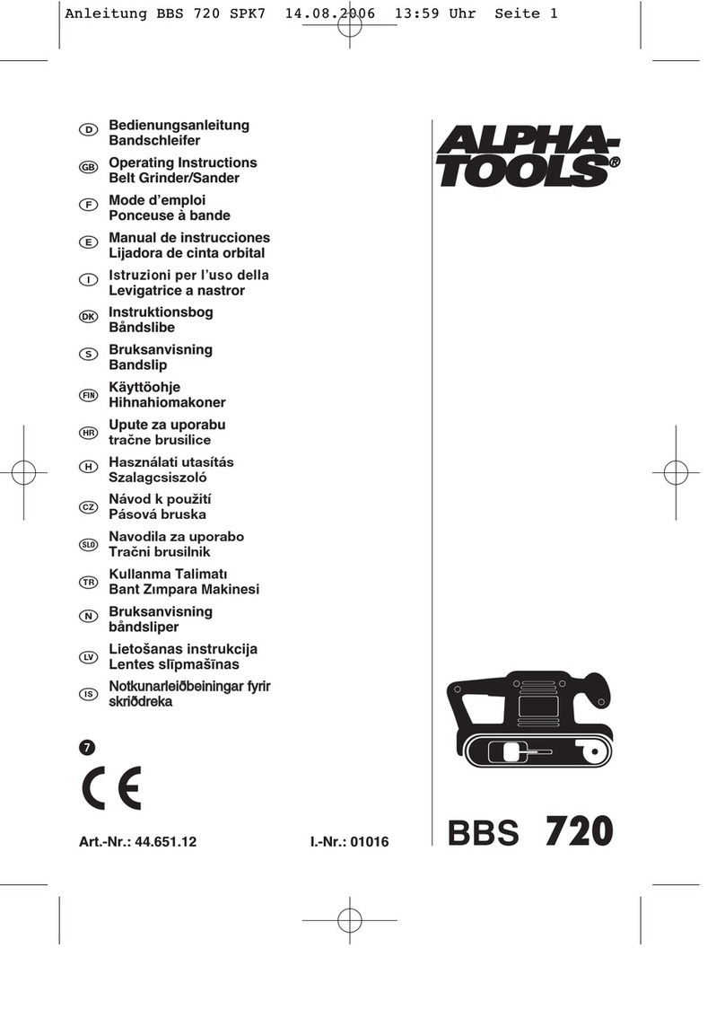 Alpha tools BBS 720 User manual