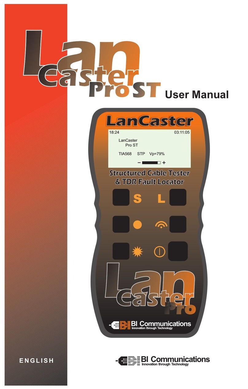 BI COMMUNICATIONS Lan Caster ProST user manual