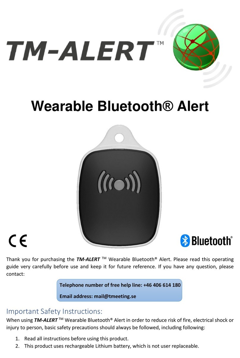 TM-ALERT Wearable Bluetooth Alert manual