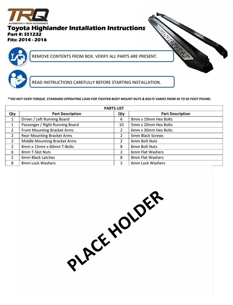 TRQ SS1232 installation instructions TRQ SS1232 installation instructions
