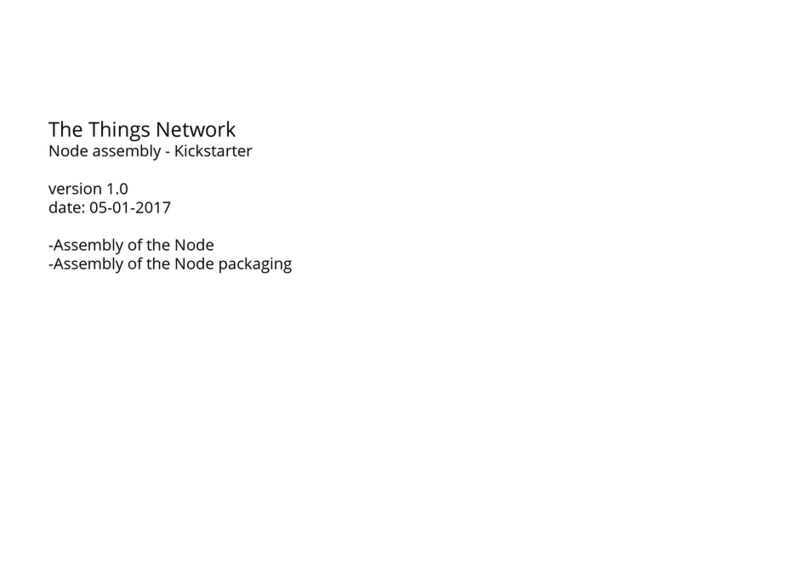 The Things Network Node Assembly