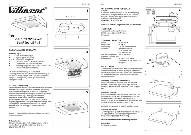 villavent 251-16 installation, user and maintenance instructions