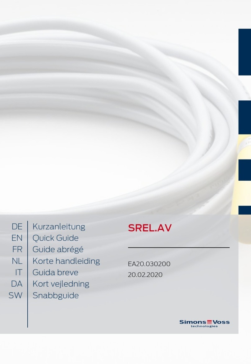 Simons Voss Technologies SREL.AV quick guide Simons Voss Technologies SREL.AV quick guide