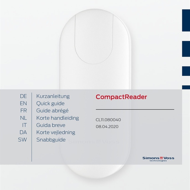 Simons Voss Technologies CompactReader quick guide Simons Voss Technologies CompactReader quick guide