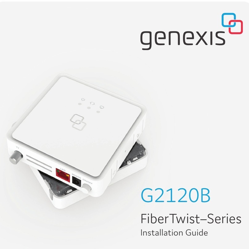 Genexis FiberTwist Series User manual