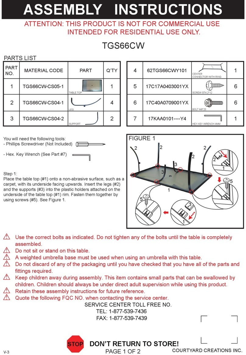 Rich Context TGS66CW Assembly instructions