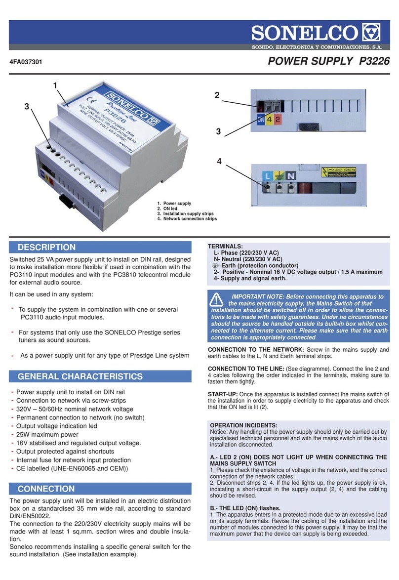 Sonelco P3226 manual