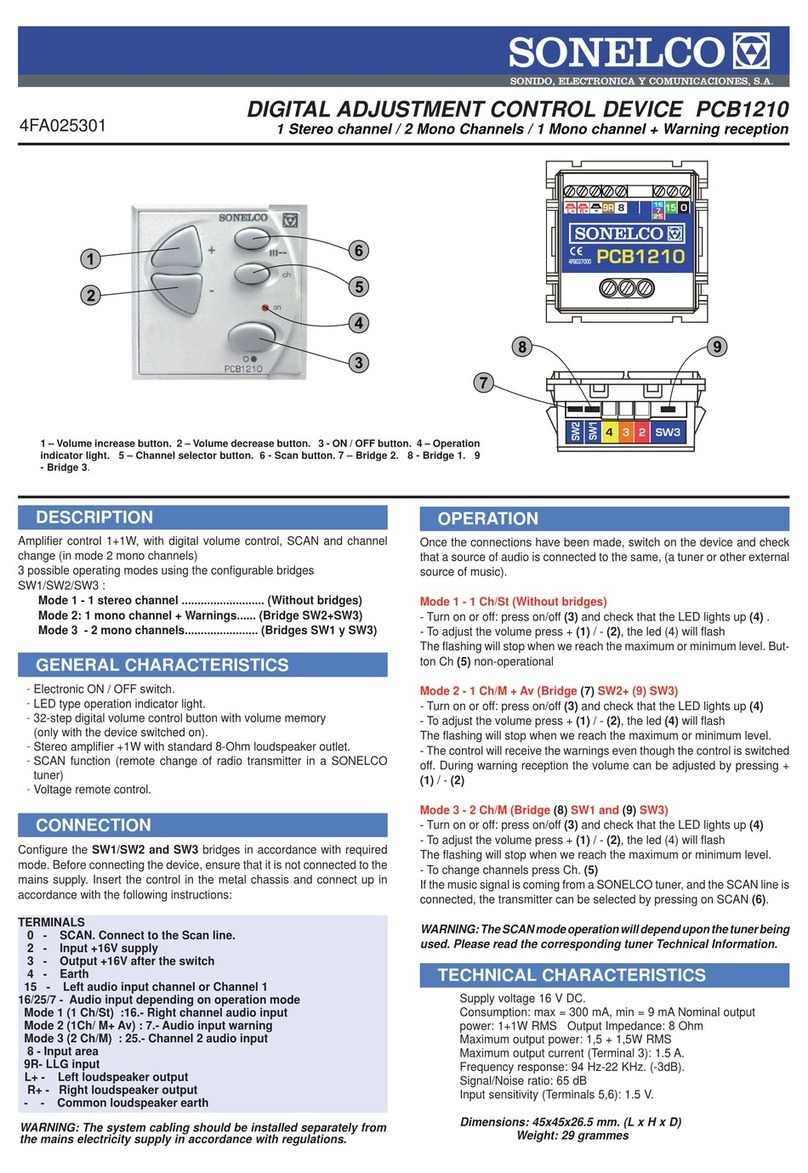 Sonelco PCB1210 manual