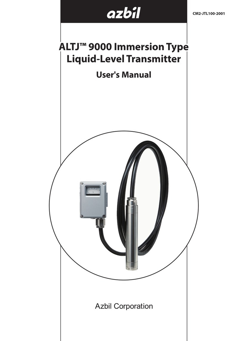 Azbil ALTJ 9000 Series User manual