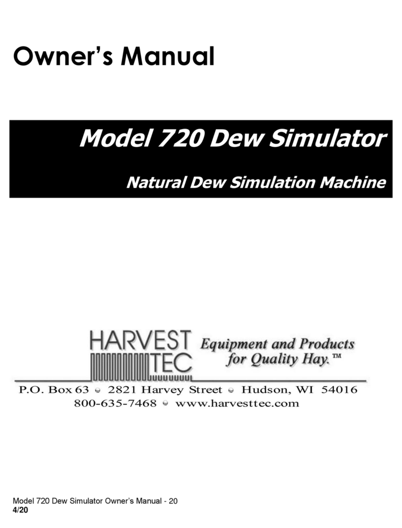 Harvest TEC 720 Dew Simulator owner's manual Harvest TEC 720 Dew Simulator owner's manual