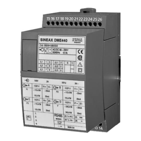 Camille Bauer SINEAX DME 440 operating instructions