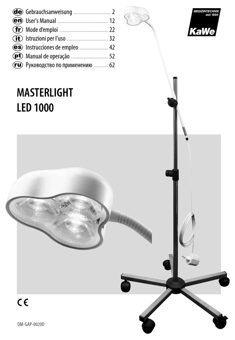 KaWe MASTERLIGHT LED 1000 user manual