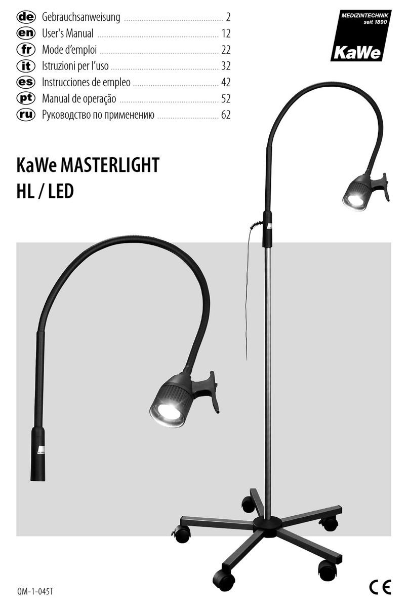 KaWe MASTERLIGHT HL/LED user manual