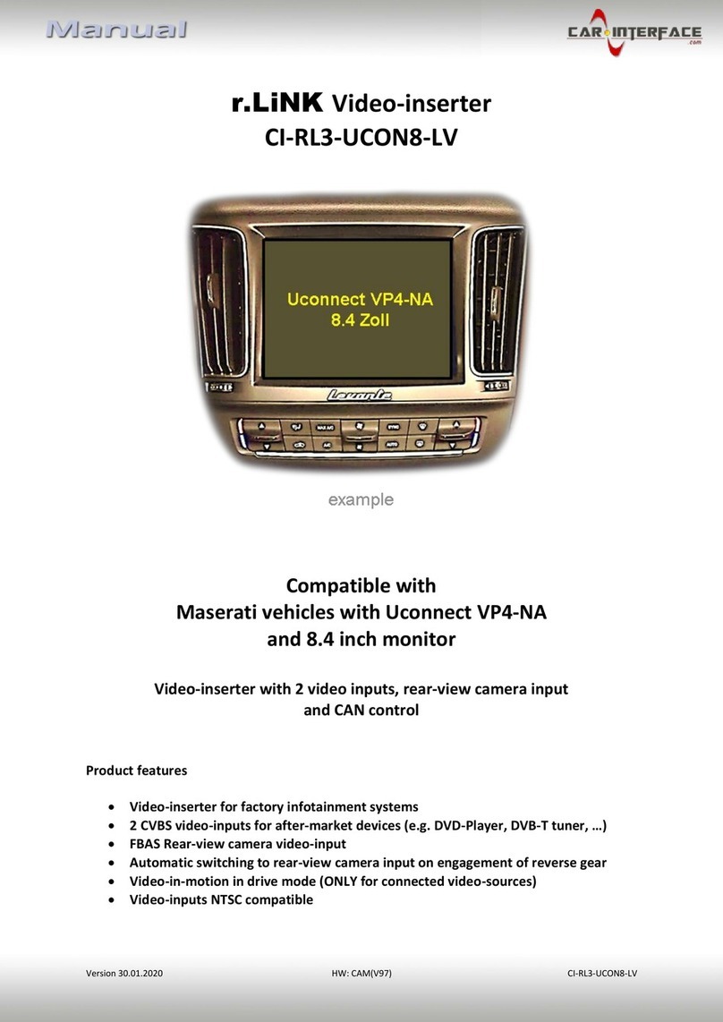 Car-Interface.com r.LINK CI-RL3-UCON8-LV User manual Car-Interface.com r.LINK CI-RL3-UCON8-LV User manual