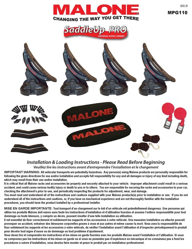 Malone SaddleUp PRO User manual