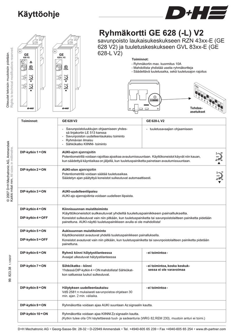 D+H GE 628 V2 Instructions for use