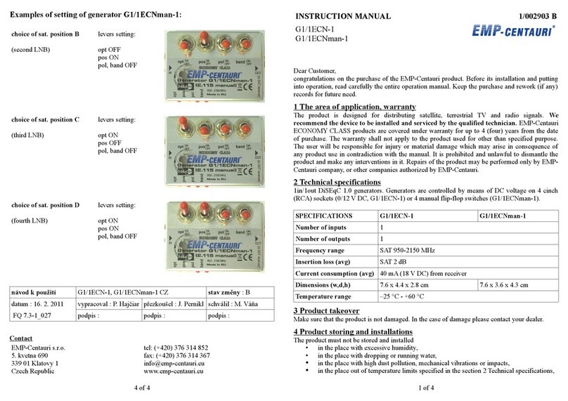 EMP-Centauri G1/1ECN-1 instruction manual