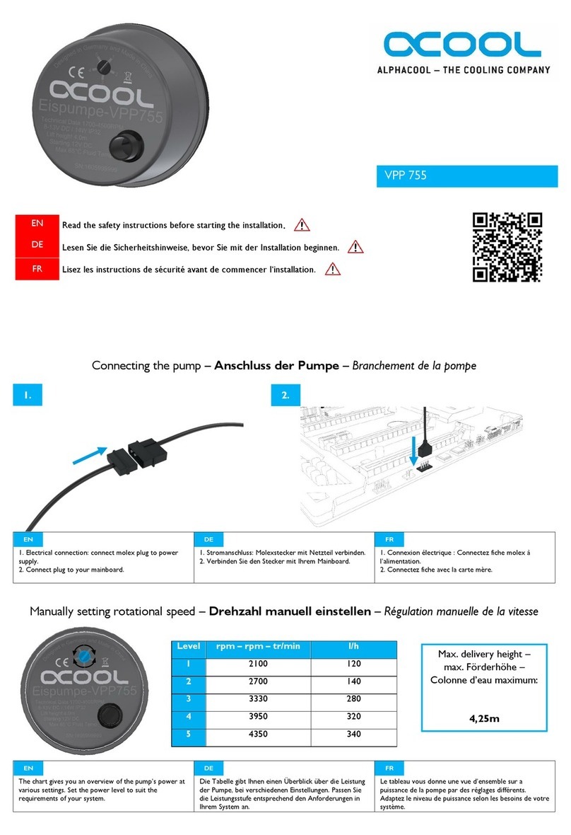 Alphacool VPP 755 manual
