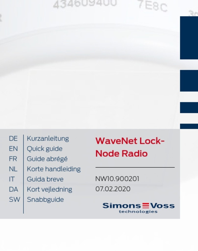 Simons Voss Technologies NW10.900201 quick guide