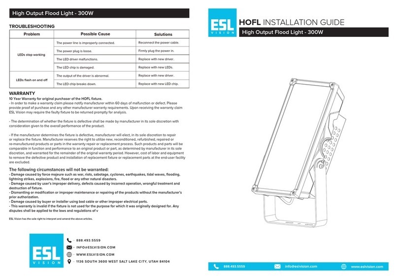 ESL HOLF Series installation guide