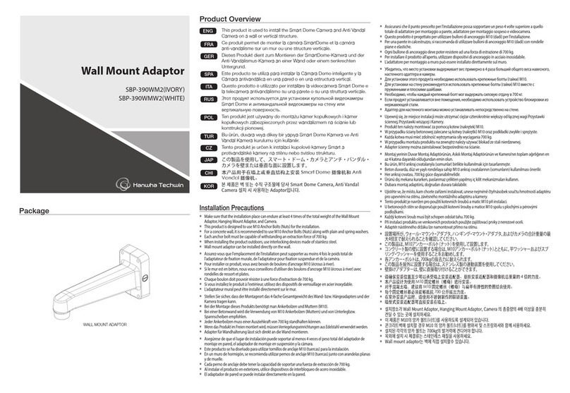 Hanwha Techwin SBP-390WM2 manual